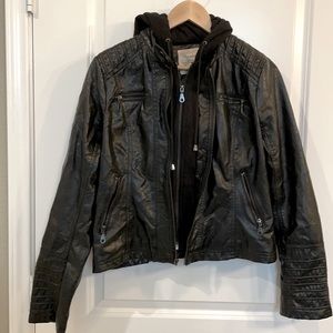 Maralyn & Me Faux Juniors Leather Jacket Size L